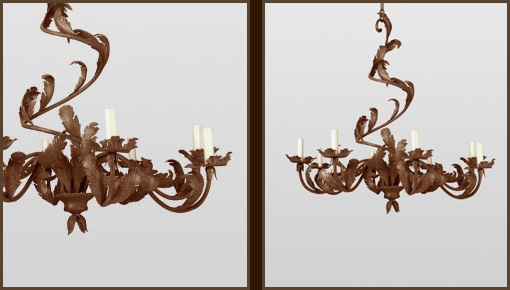 ACANTHUS LEAF CHANDELIER